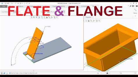 creo 4.0 sheet metal|flat vs flange in creo.